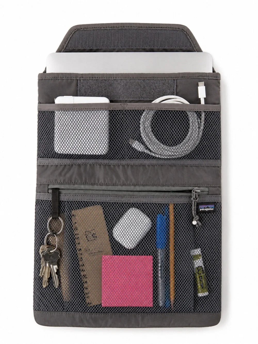 🩵Patagonia Gray Mesh Organizer Pouch